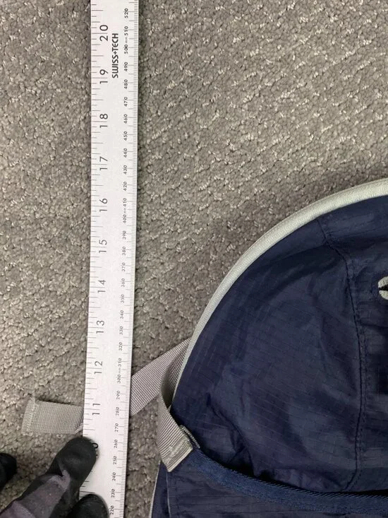 LL Bean Stowaway Ultralight Day Pack Backpack Blue Gray Packable Hiking 294234 - Picture 11 of 11